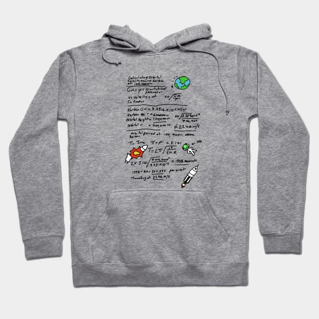 Kerbal Orbit Science 1 Hoodie by Tracy Daum